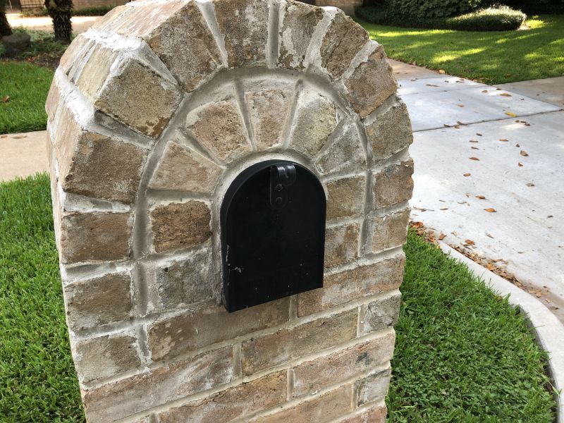 New Brick Mailbox Installation
